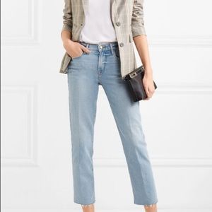 FRAME mid-rise straight-leg jeans